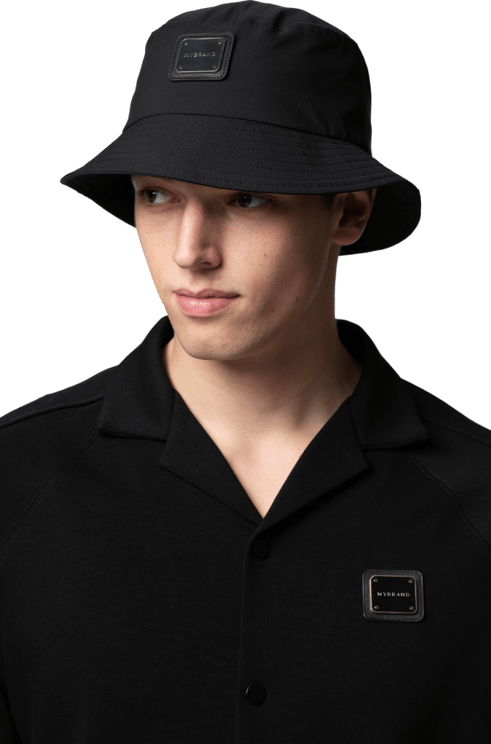 My Brand Mb Pique Black Hat Zwart
