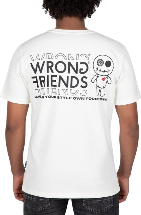 Wrong Friends VICHY T-SHIRT - COCONUT WHITE Wit