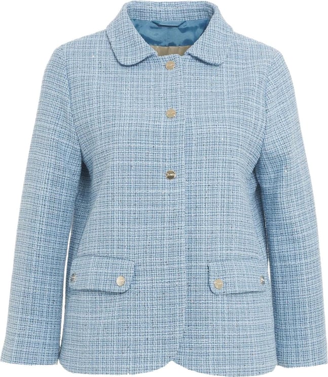 Herno Tweed jacket with sequins Blauw