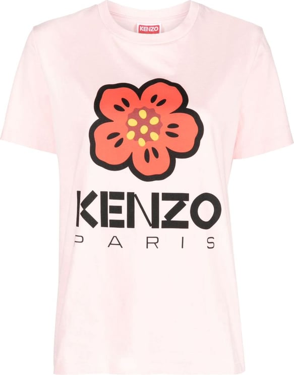 Kenzo Boke Flower Loose T-shirt Roze