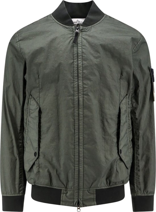 Stone Island Coated nylon jacket Groen
