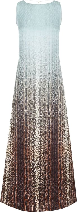 Fendi Silk dress with FF and animalier print Divers
