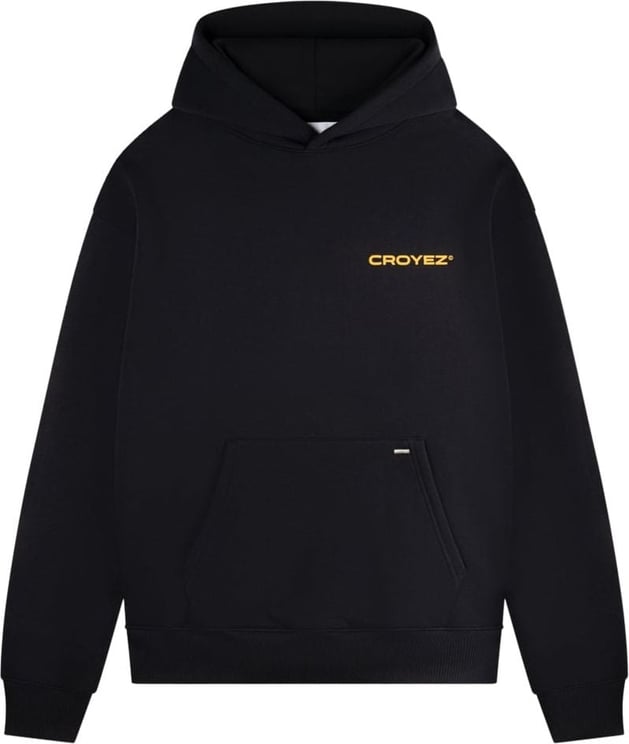 Croyez croyez family owned business hoodie - black/yellow Zwart