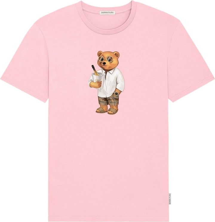 Baron Filou Organic T-Shirt Filou LXXIX., rose parfait Roze