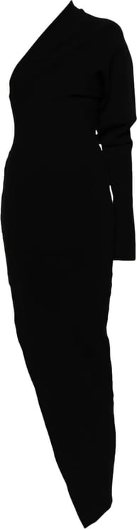Rick Owens Shoulder Dress Black Zwart