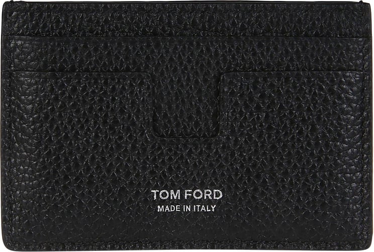 Tom Ford Two-tone Credit Card Holder Black Zwart