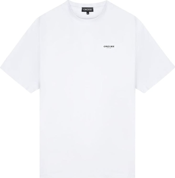 Croyez croyez basic t-shirt - white/black Wit