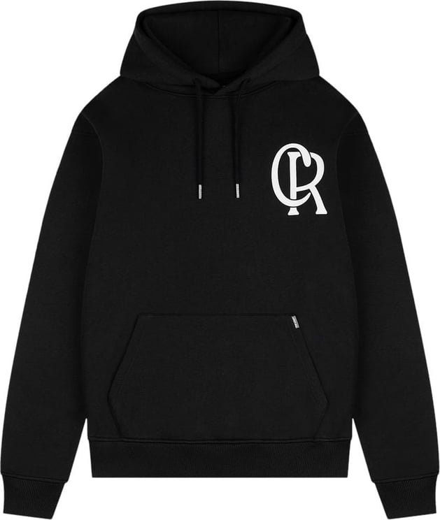 Croyez croyez initial hoodie - black/white Zwart
