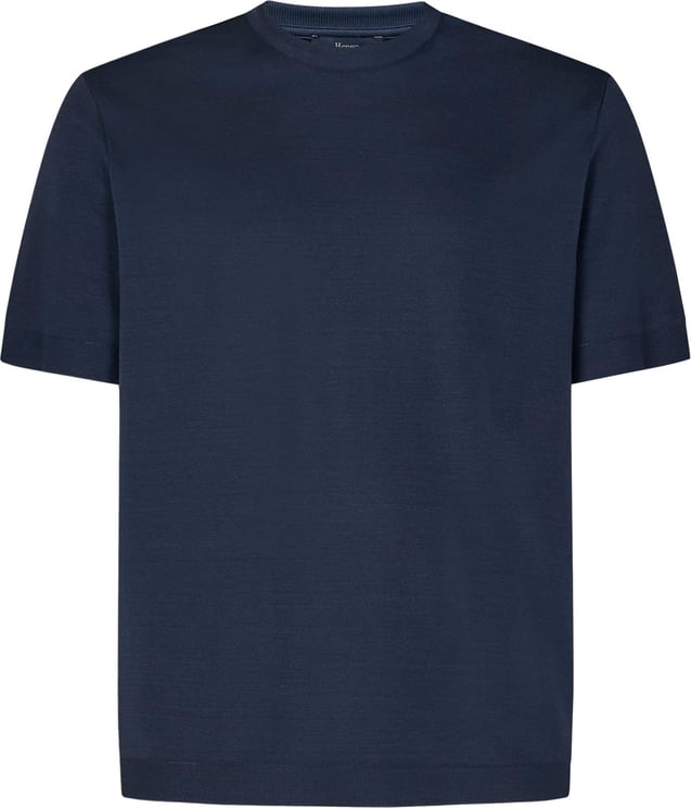 Herno Herno T-shirts and Polos Blue Blauw