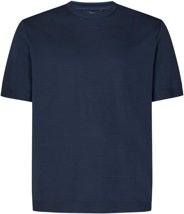 Herno Herno T-shirts and Polos Blue Blauw