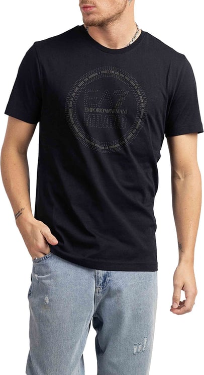 Emporio Armani EA7 Milano T-Shirt Heren Zwart Zwart