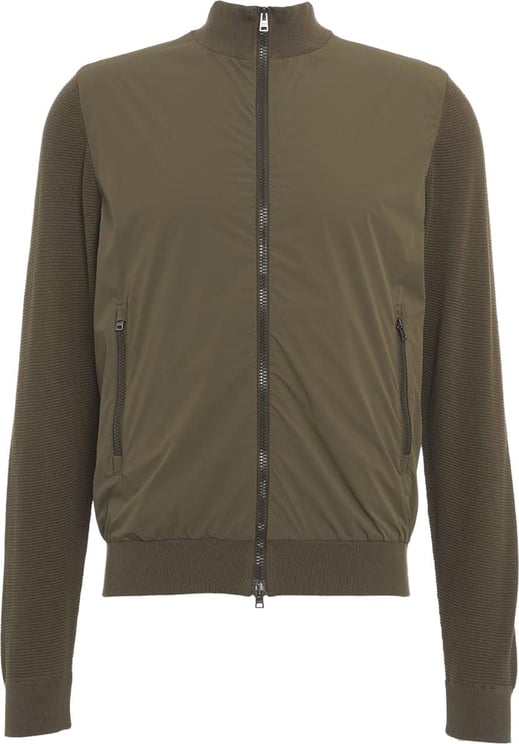 Herno Bomber in contrasting material Groen
