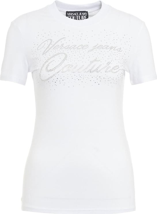 Versace T-shirt with strass Wit