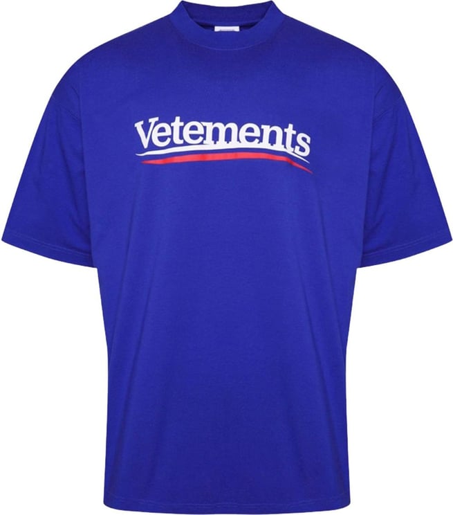 Vetements T-shirts And Polos Blue Blauw
