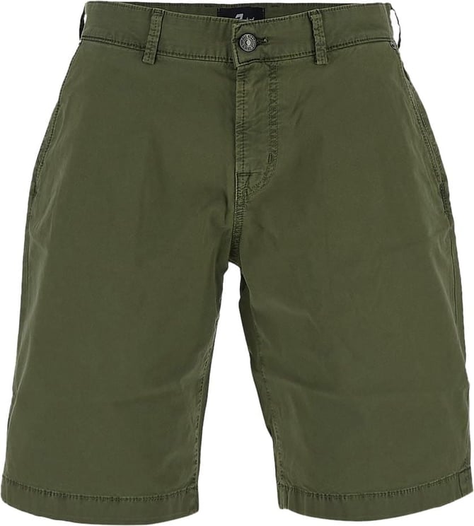 7 For All Mankind Cotton Short Groen