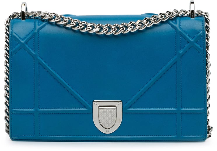 Dior Medium Diorama Flap Blauw