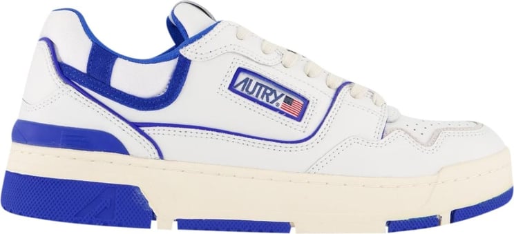 Autry Heren CLC Low Sneaker Wit/Blauw Wit