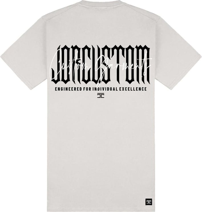 JORCUSTOM Excellence Slim Fit T-Shirt LiGrey Grijs