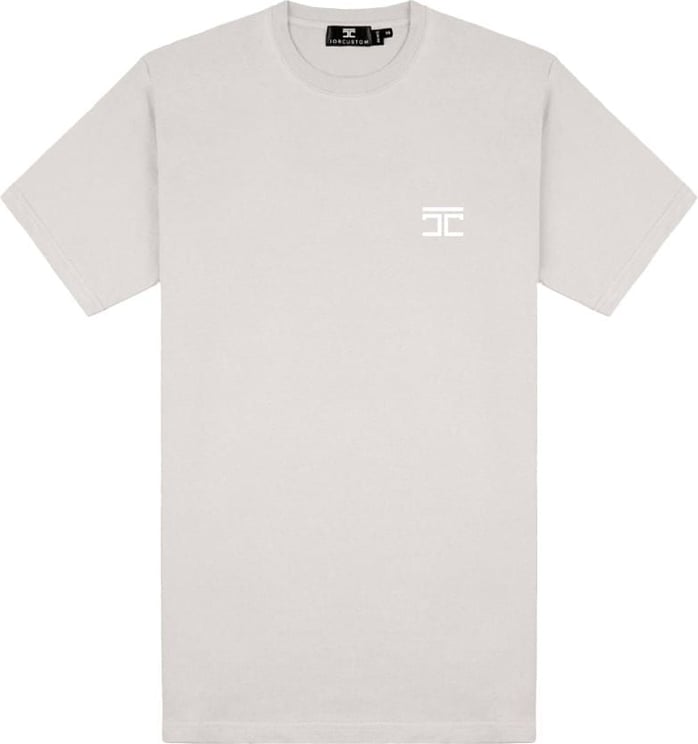 JORCUSTOM Icon Slim Fit T-Shirt LightGrey Grijs
