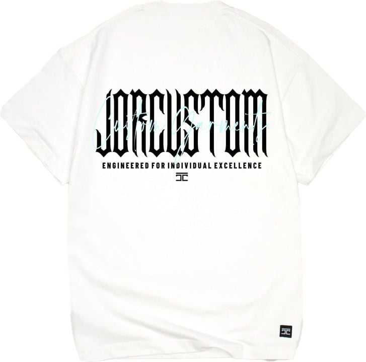 JORCUSTOM Excellence Loose Fit T-Shirt White Wit
