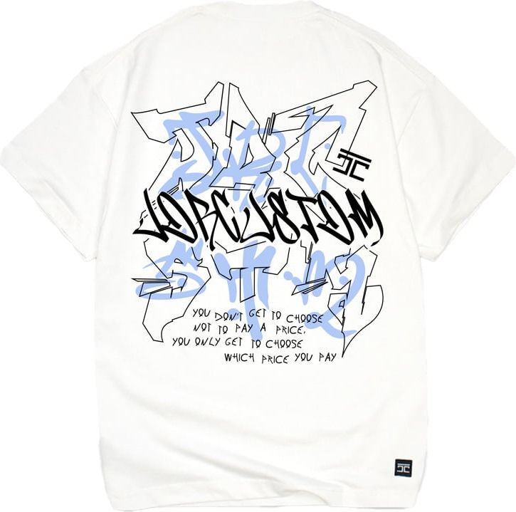 JORCUSTOM Price Loose Fit T-Shirt White Wit