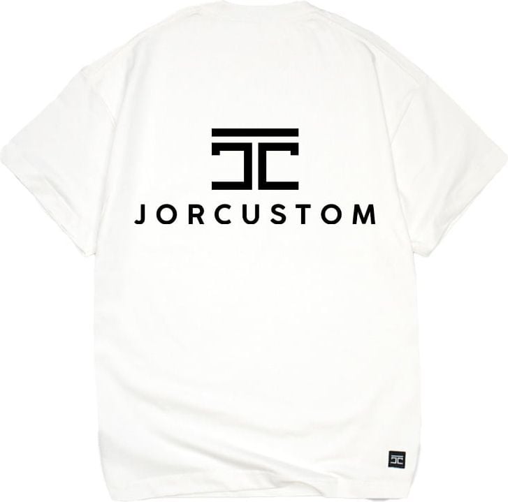 JORCUSTOM Trademark Loose Fit T-Shirt White Wit