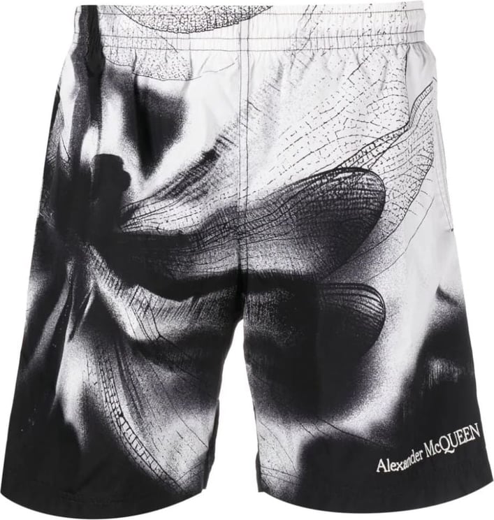 Alexander McQueen Dragonfly-print swim shorts Divers