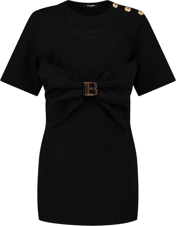 Balmain Jersey Dress Zwart