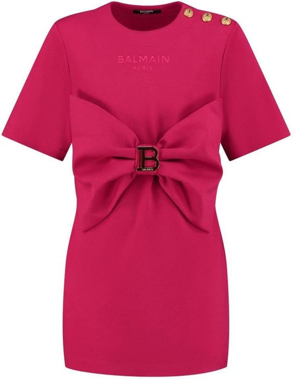 Balmain Jersey Dress Rood