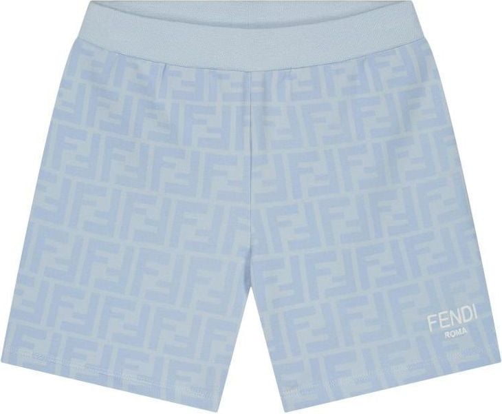 Fendi Shorts Ff Faded Sweat Blauw