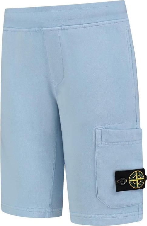 Stone Island Junior Fleece Shorts Blauw