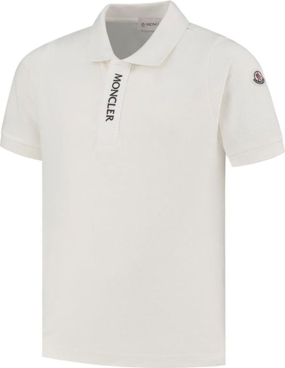 Moncler Ss Polo Wit