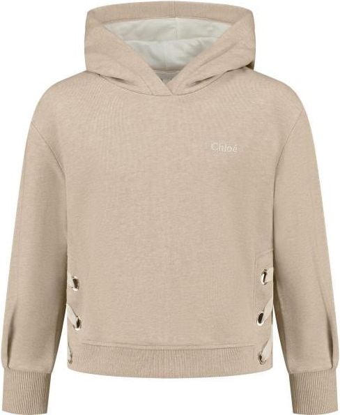 Chloé Sweater Met Kap Beige