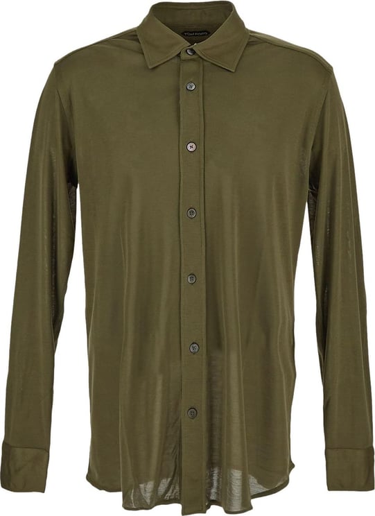 Tom Ford Silk Shirt Groen