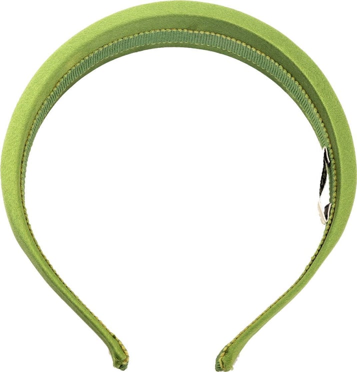 Prada Satin Headband Groen