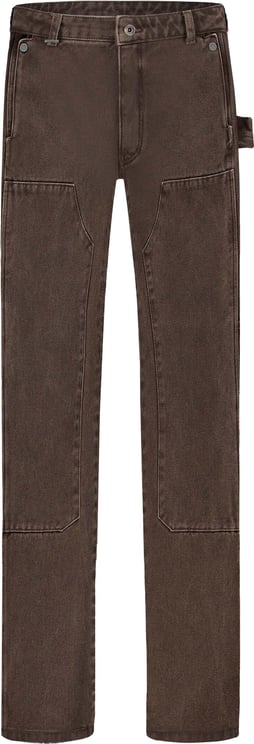 FLÂNEUR Carpenter Straight Jeans Brown Denim Bruin