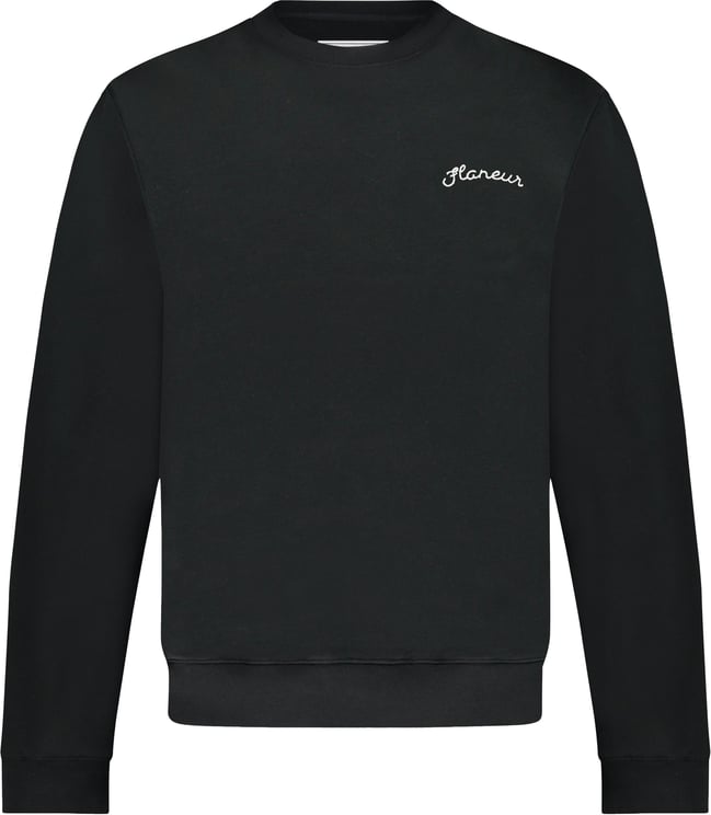 FLÂNEUR Signature Sweater Black Zwart