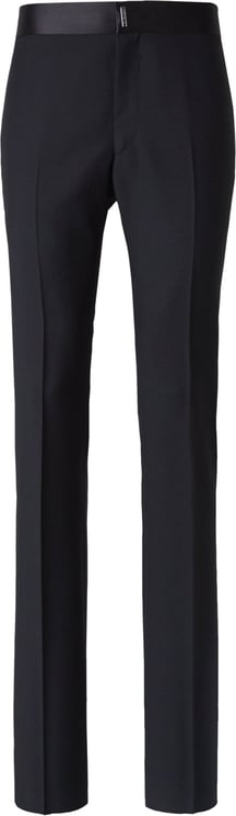 Givenchy Satin Belt Trousers Zwart