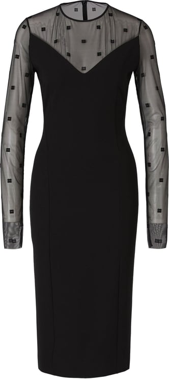 Givenchy Midi 4G Dress Zwart