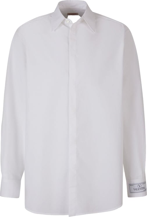 Valentino Cotton Poplin Shirt Wit