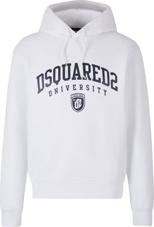 Dsquared2 Logo Hoodie Sweatshirt Wit