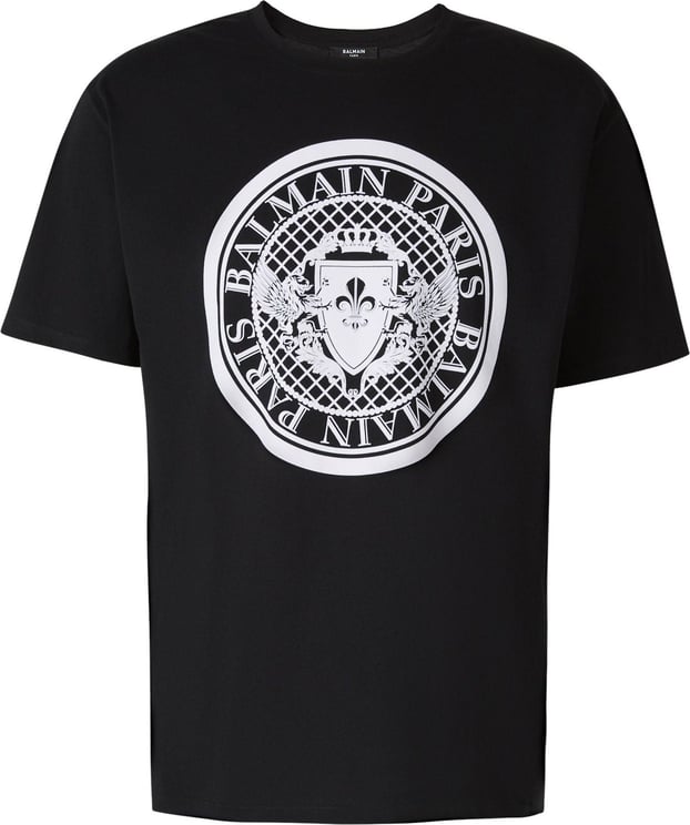 Balmain Embossed Logo T-Shirt Zwart