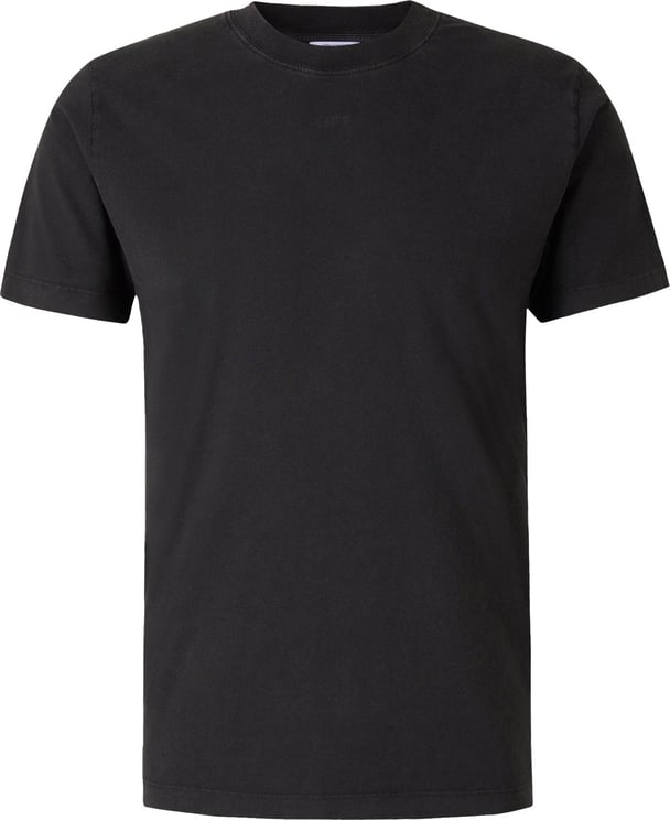 OFF-WHITE Plain Cotton T-Shirt Zwart