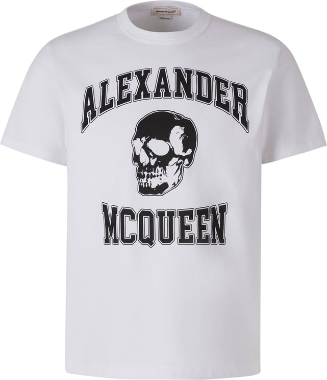 Alexander McQueen Skull Graphic T-Shirt Wit