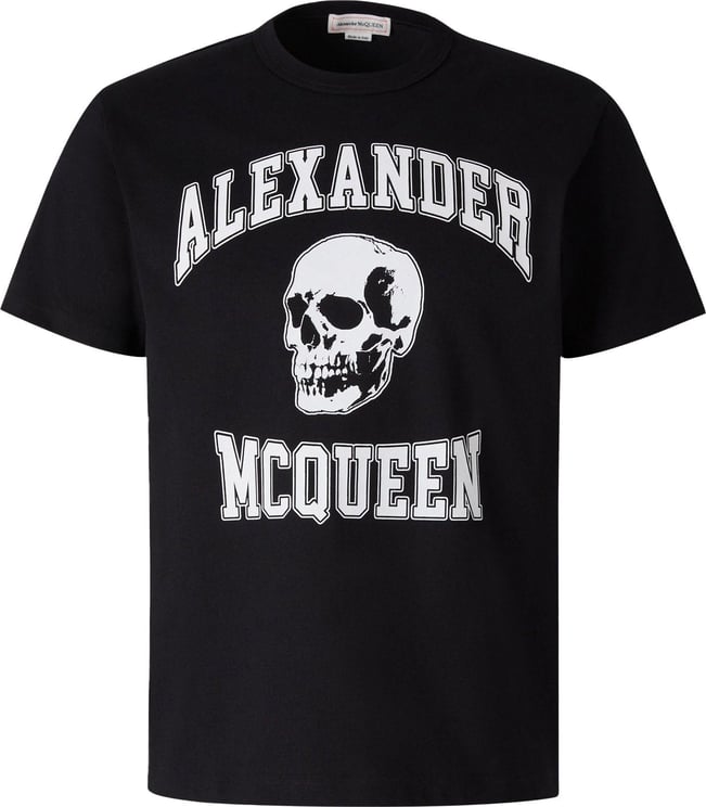 Alexander McQueen Skull Graphic T-Shirt Zwart