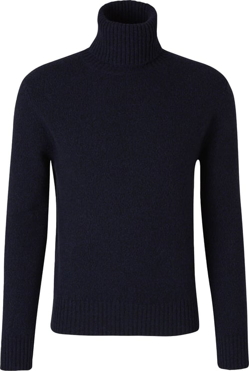 AMI Paris Cashmere Turtleneck Sweater Blauw