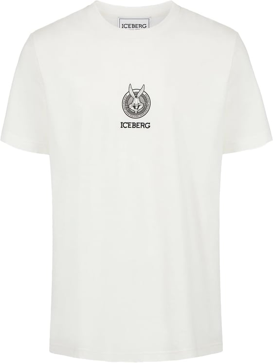 Iceberg T-shirt with cartoon graphics and logo Beige