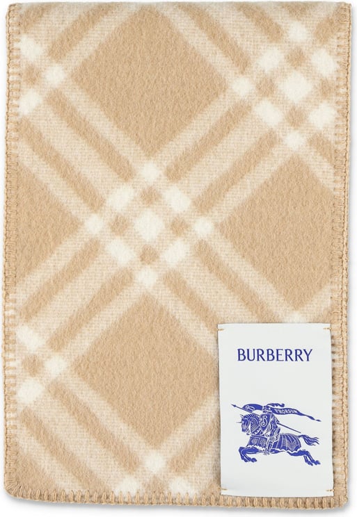 Burberry TRI BAR CHECK WOOL SCARF Divers