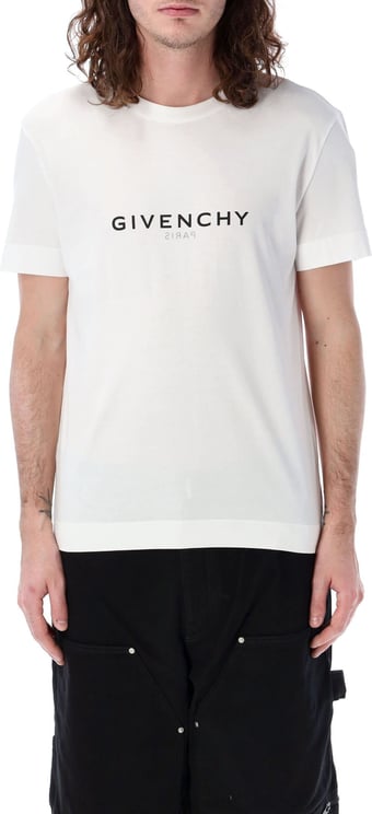 Givenchy SLIM FIT REVERSE PRINT T-SHIRT Wit