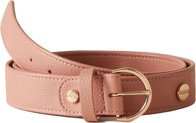 Borbonese BELT - Leather belt Roze